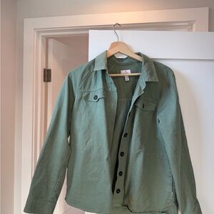 Stylish Green Shirt Jacket for Women